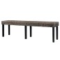 vidaXL Sitzbank 160 cm Schwarz Natur Kubu-Rattan und Massivholz Mango vidaXL Sitzbank 160 cm Schwarz Natur Kubu-Rattan und Massivholz Mango