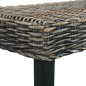 vidaXL Sitzbank 160 cm Schwarz Natur Kubu-Rattan und Massivholz Mango vidaXL Sitzbank 160 cm Schwarz Natur Kubu-Rattan und Massivholz Mango