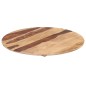 vidaXL Tischplatte Massivholz Palisander Rund 25-27 mm 80 cm vidaXL Tischplatte Massivholz Palisander Rund 25-27 mm 80 cm