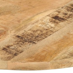vidaXL Tischplatte Massivholz Mango Rund 25-27 mm 70 cm