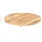 vidaXL Tischplatte Massivholz Mango Rund 25-27 mm 70 cm vidaXL Tischplatte Massivholz Mango Rund 25-27 mm 70 cm