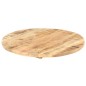 vidaXL Tischplatte Massivholz Mango Rund 25-27 mm 70 cm vidaXL Tischplatte Massivholz Mango Rund 25-27 mm 70 cm
