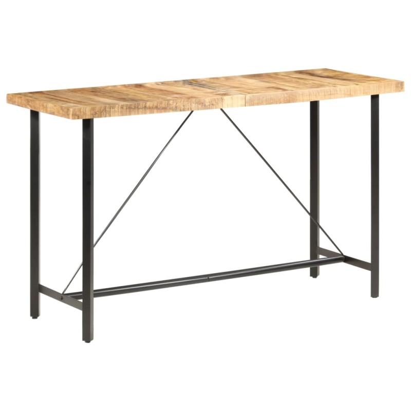 vidaXL Bartisch 180x70x107 cm Raues Mangoholz vidaXL Bartisch 180x70x107 cm Raues Mangoholz