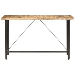 vidaXL Bartisch 180x70x107 cm Raues Mangoholz