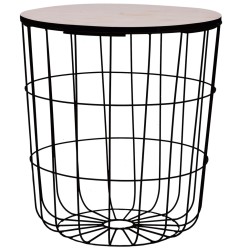vidaXL Couchtisch Schwarz Ø 39,5 cm