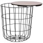 vidaXL Couchtisch Schwarz Ø 39,5 cm vidaXL Couchtisch Schwarz Ø 39,5 cm