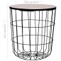 vidaXL Couchtisch Schwarz Ø 39,5 cm vidaXL Couchtisch Schwarz Ø 39,5 cm