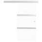 vidaXL Schiebetür ESG-Glas und Aluminium 76x205 cm Silbern vidaXL Schiebetür ESG-Glas und Aluminium 76x205 cm Silbern