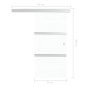 vidaXL Schiebetür ESG-Glas und Aluminium 76x205 cm Silbern vidaXL Schiebetür ESG-Glas und Aluminium 76x205 cm Silbern