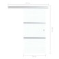 vidaXL Schiebetür mit Softclose ESG-Glas und Aluminium 76x205 cm vidaXL Schiebetür mit Softclose ESG-Glas und Aluminium 76x205 cm