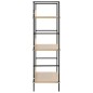 vidaXL Bücherregal 3 Regalböden Eiche 60×27,6×90,5 cm Holzwerkstoff vidaXL Bücherregal 3 Regalböden Eiche 60×27,6×90,5 cm Holzwerkstoff