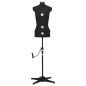 vidaXL Schneiderpuppe Verstellbar Weiblich Schwarz S Größe 33-40 vidaXL Schneiderpuppe Verstellbar Weiblich Schwarz S Größe 33-40