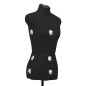 vidaXL Schneiderpuppe Verstellbar Weiblich Schwarz S Größe 33-40 vidaXL Schneiderpuppe Verstellbar Weiblich Schwarz S Größe 33-40