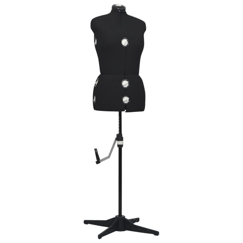 vidaXL Schneiderpuppe Verstellbar Weiblich Schwarz M Größe 40-46 vidaXL Schneiderpuppe Verstellbar Weiblich Schwarz M Größe 40-46