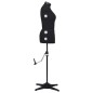 vidaXL Schneiderpuppe Verstellbar Weiblich Schwarz M Größe 40-46 vidaXL Schneiderpuppe Verstellbar Weiblich Schwarz M Größe 40-46