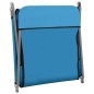 vidaXL Klappbare Sonnenliegen 2 Stk. Stahl und Stoff Blau vidaXL Klappbare Sonnenliegen 2 Stk. Stahl und Stoff Blau