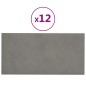 Wandpaneele 12 Stk. Hellgrau 30x15 cm Samt 0,54 m² Wandpaneele 12 Stk. Hellgrau 30x15 cm Samt 0,54 m²