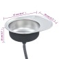 vidaXL Einbauspüle mit Sieb und Siphon Oval Edelstahl vidaXL Einbauspüle mit Sieb und Siphon Oval Edelstahl