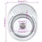 vidaXL Einbauspüle mit Sieb und Siphon Oval Edelstahl vidaXL Einbauspüle mit Sieb und Siphon Oval Edelstahl