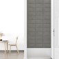 Wandpaneele 12 Stk. Hellgrau 30x15 cm Samt 0,54 m² Wandpaneele 12 Stk. Hellgrau 30x15 cm Samt 0,54 m²
