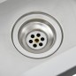 vidaXL Handgefertigte Küchenspüle Edelstahl vidaXL Handgefertigte Küchenspüle Edelstahl