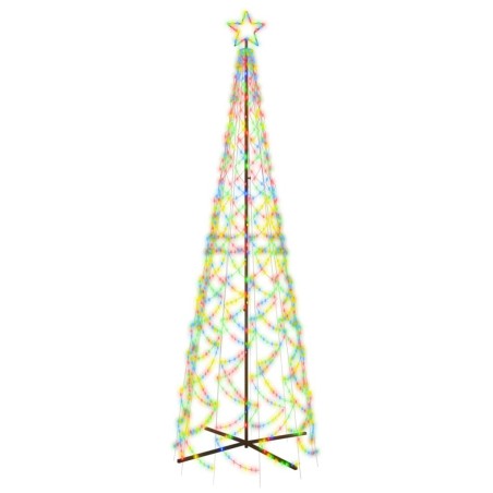 LED-Weihnachtsbaum Kegelform Mehrfarbig 500 LEDs 100x300 cm