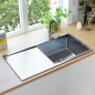 vidaXL Handgefertigte Küchenspüle Edelstahl vidaXL Handgefertigte Küchenspüle Edelstahl