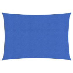 vidaXL Sonnensegel 160 g/m² Blau 2,5x4,5 m HDPE