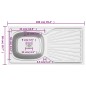 vidaXL Spüle mit Abtropffläche Set Silbern 1000x500x155 mm Edelstahl vidaXL Spüle mit Abtropffläche Set Silbern 1000x500x155 mm Edelstahl