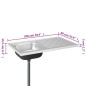 vidaXL Spüle mit Abtropffläche Set Silbern 1000x600x155 mm Edelstahl vidaXL Spüle mit Abtropffläche Set Silbern 1000x600x155 mm Edelstahl