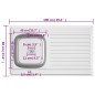 vidaXL Spüle mit Abtropffläche Set Silbern 1000x600x155 mm Edelstahl vidaXL Spüle mit Abtropffläche Set Silbern 1000x600x155 mm Edelstahl
