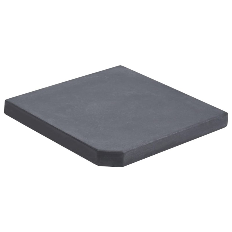 vidaXL Sonnenschirm-Gewichtsplatte Schwarz Granit Quadratisch 25 kg vidaXL Sonnenschirm-Gewichtsplatte Schwarz Granit Quadratisch 25 kg