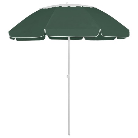 vidaXL Strandschirm Grün 300 cm