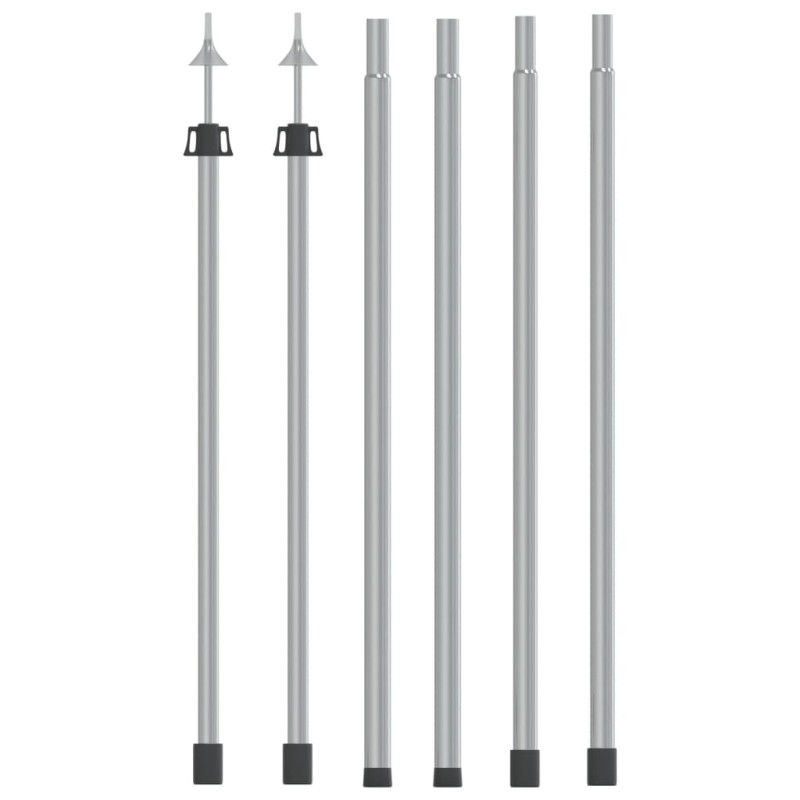 vidaXL Teleskop-Tarpstangen 102-260 cm 2 Stk. Aluminium vidaXL Teleskop-Tarpstangen 102-260 cm 2 Stk. Aluminium