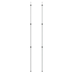 vidaXL Teleskop-Tarpstangen 102-260 cm 2 Stk. Aluminium