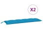 vidaXL Gartenbank-Auflagen 2 Stk. Hellblau 150x50x7 cm Oxford-Gewebe vidaXL Gartenbank-Auflagen 2 Stk. Hellblau 150x50x7 cm Oxford-Gewebe