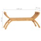 vidaXL Gartenbank 120 cm Massivholz Teak vidaXL Gartenbank 120 cm Massivholz Teak