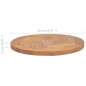 vidaXL Tischplatte Massivholz Teak Rund 2,5 cm 40 cm vidaXL Tischplatte Massivholz Teak Rund 2,5 cm 40 cm