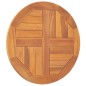 vidaXL Tischplatte Massivholz Teak Rund 2,5 cm 50 cm vidaXL Tischplatte Massivholz Teak Rund 2,5 cm 50 cm