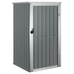 vidaXL Gerätehaus Grau 88x89x161 cm Verzinkter Stahl