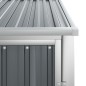 vidaXL Gerätehaus Grau 88x89x161 cm Verzinkter Stahl vidaXL Gerätehaus Grau 88x89x161 cm Verzinkter Stahl