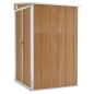 vidaXL Anbauschuppen Braun 118x100x178 cm Verzinkter Stahl vidaXL Anbauschuppen Braun 118x100x178 cm Verzinkter Stahl