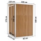 vidaXL Anbauschuppen Braun 118x100x178 cm Verzinkter Stahl vidaXL Anbauschuppen Braun 118x100x178 cm Verzinkter Stahl