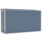 vidaXL Anbauschuppen Grau 118x288x178 cm Verzinkter Stahl vidaXL Anbauschuppen Grau 118x288x178 cm Verzinkter Stahl
