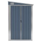 vidaXL Anbauschuppen Grau 118x288x178 cm Verzinkter Stahl vidaXL Anbauschuppen Grau 118x288x178 cm Verzinkter Stahl