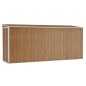 vidaXL Anbauschuppen Braun 118x382x178 cm Verzinkter Stahl vidaXL Anbauschuppen Braun 118x382x178 cm Verzinkter Stahl