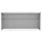 vidaXL Anbauschuppen Braun 118x382x178 cm Verzinkter Stahl vidaXL Anbauschuppen Braun 118x382x178 cm Verzinkter Stahl