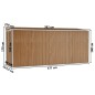 vidaXL Anbauschuppen Braun 118x382x178 cm Verzinkter Stahl vidaXL Anbauschuppen Braun 118x382x178 cm Verzinkter Stahl