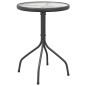 vidaXL Gartentisch Ø50x71 cm Stahl Anthrazit vidaXL Gartentisch Ø50x71 cm Stahl Anthrazit