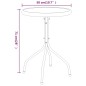 vidaXL Gartentisch Ø50x71 cm Stahl Anthrazit vidaXL Gartentisch Ø50x71 cm Stahl Anthrazit